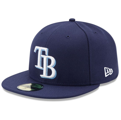 Shop New Era Navy Tampa Bay Rays Game Authentic Collection On-field 59fifty Fitted Hat