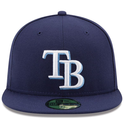 Shop New Era Navy Tampa Bay Rays Game Authentic Collection On-field 59fifty Fitted Hat