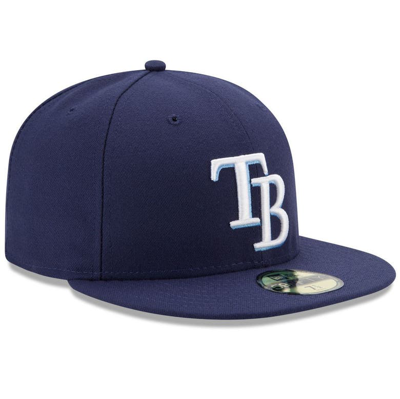 Shop New Era Navy Tampa Bay Rays Game Authentic Collection On-field 59fifty Fitted Hat