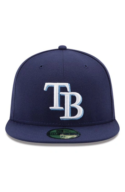 Shop New Era Navy Tampa Bay Rays Game Authentic Collection On-field 59fifty Fitted Hat