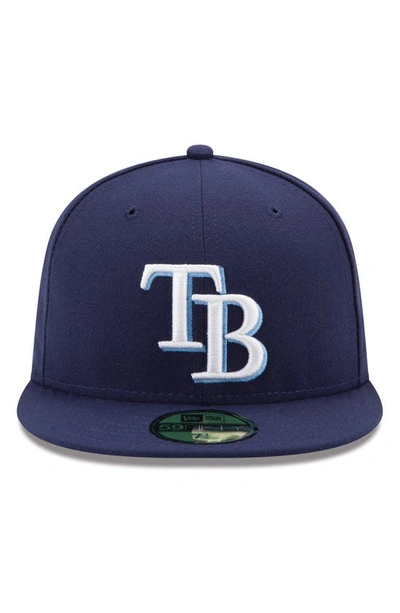 New Era Tampa Bay Rays Authentic Collection On-field Low Profile 59fifty Fitted Cap In Navy