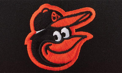 Shop New Era Black/orange Baltimore Orioles Road Authentic Collection On-field 59fifty Fitted Hat