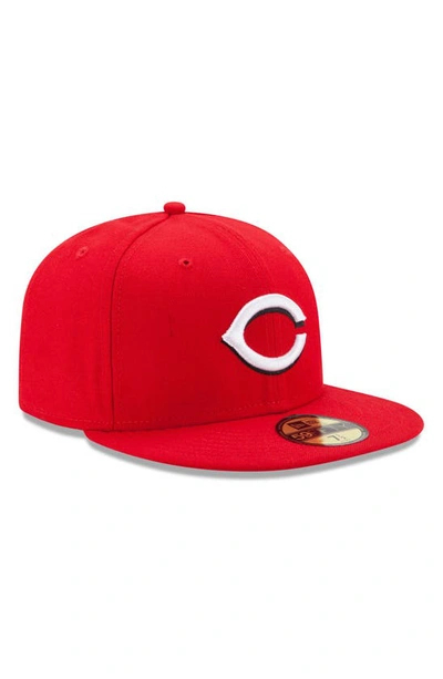 Shop New Era Red Cincinnati Reds Home Authentic Collection On-field 59fifty Fitted Hat