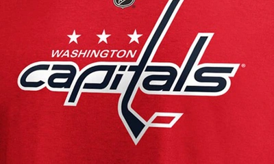 Men's Fanatics Branded Tom Wilson Red Washington Capitals Team Authentic Stack Name & Number T-Shirt