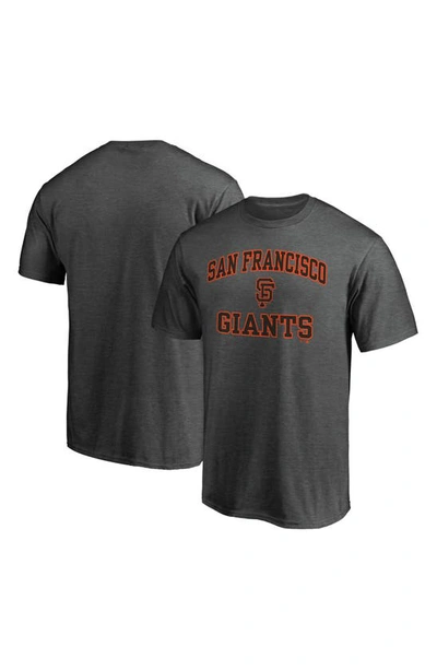 Shop Fanatics Branded Charcoal San Francisco Giants Heart & Soul T-shirt