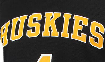 Men's adidas #1 Black Washington Huskies Reverse Retro Jersey