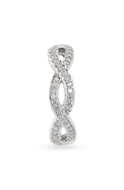 Shop Sethi Couture Diamond Infinity Band Ring In White Gold/ Diamond