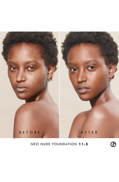 Giorgio Armani Neo Nude True-to-skin Natural Glow Foundation In 11.5 - Tan-med/cool Undertone
