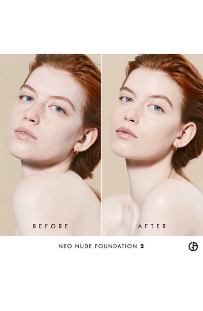 Shop Giorgio Armani Neo Nude True-to-skin Natural Glow Foundation In 02 - Fair/warm Undertone