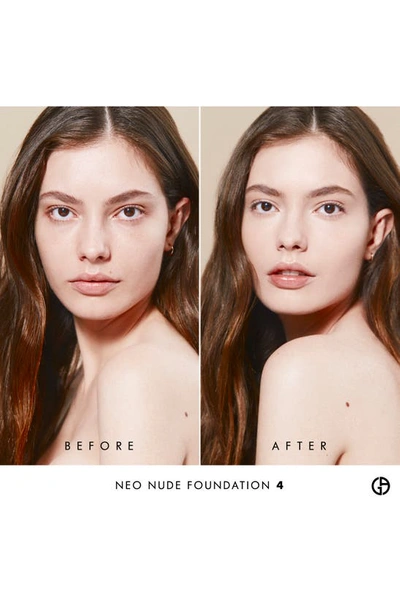 Shop Giorgio Armani Neo Nude True-to-skin Natural Glow Foundation In 04 - Light/warm Undertone
