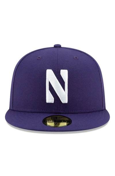 Shop New Era Purple Northwestern Wildcats Primary Team Logo Basic 59fifty Fitted Hat