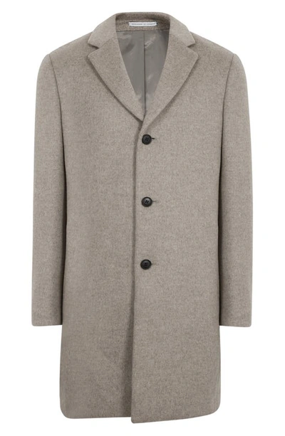 Shop Reiss Gable Wool Blend Overcoat In Oatmeal