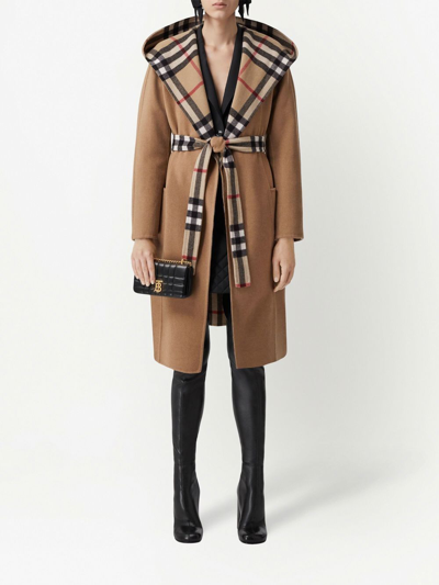 Shop Burberry Cappotto Rydechk Clothing In Brown