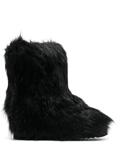 Shop Stand Studio Ryder Faux Fur Boots In Black
