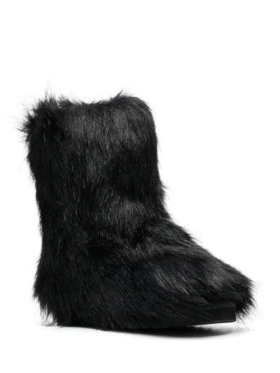 Shop Stand Studio Ryder Faux Fur Boots In Black