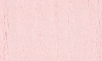 Forgotten Grace Crochet Trim Smocked Off-the-shoulder Top In Blush