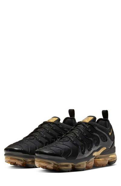 Shop Nike Air Vapormax Plus Sneaker In Black/ Metallic Gold