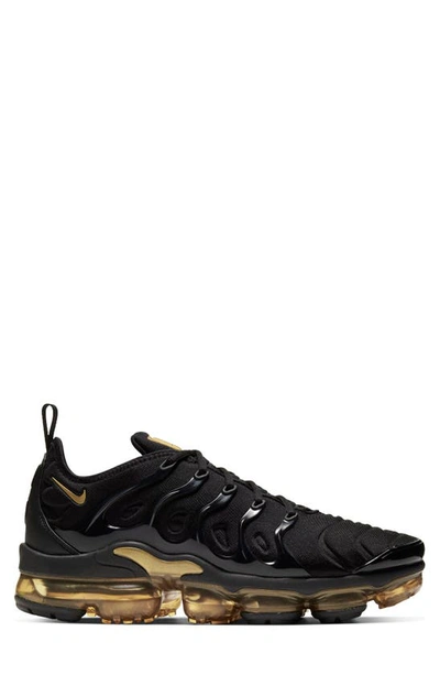 Shop Nike Air Vapormax Plus Sneaker In Black/ Metallic Gold