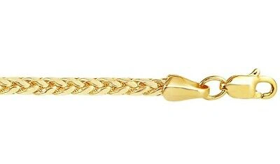 Pre-owned R C I 14k Yellow Gold Mens Solid D/c Round Franco Link 24" 2.2 Mm 14grm Chain Necklace In No Stone