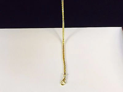 Pre-owned R C I 14k Yellow Gold Mens Solid D/c Round Franco Link 24" 2.2 Mm 14grm Chain Necklace In No Stone