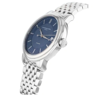 Pre-owned Raymond Weil 2837-st-00508 Men's Maestro Blue Automatic Watch