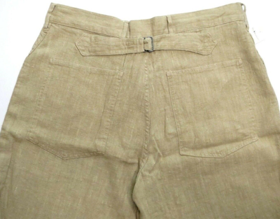 Pre-owned Ralph Lauren Polo Linen Safari Adjustable Pants Tan Sold Out ...