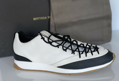 Pre-owned Bottega Veneta $790  Men's Scar Tex White Sneakers 7 Us (40 Euro) 609891