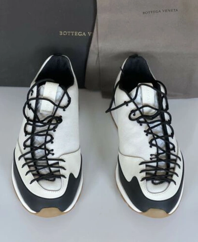 Pre-owned Bottega Veneta $790  Men's Scar Tex White Sneakers 8 Us (41 Euro) 609891