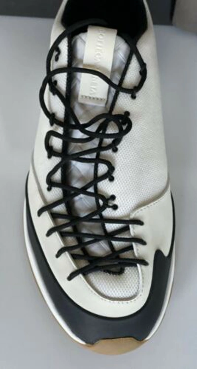 Pre-owned Bottega Veneta $790  Men's Scar Tex White Sneakers 8 Us (41 Euro) 609891