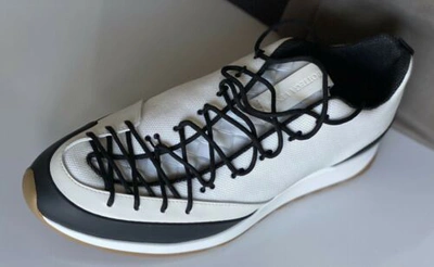 Pre-owned Bottega Veneta $790  Men's Scar Tex White Sneakers 8 Us (41 Euro) 609891