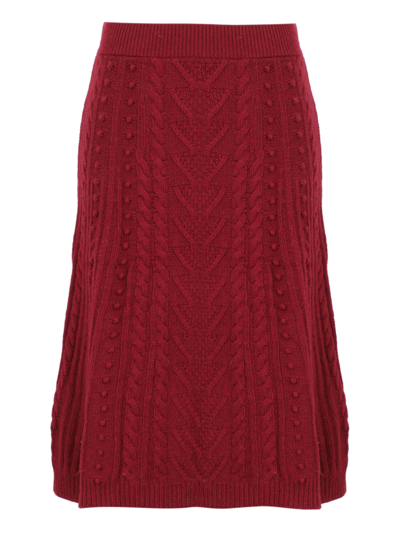 Pre-owned Valentino Skirts In Burgundy