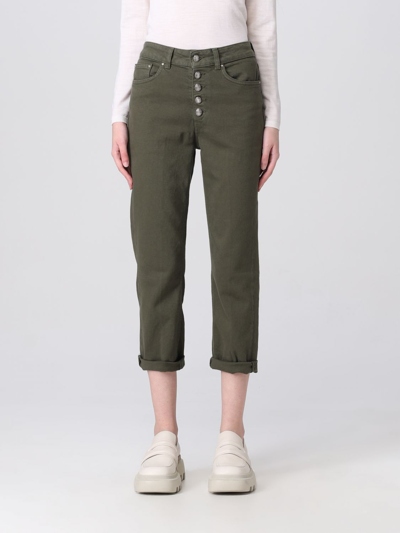 Shop Dondup Jeans  Woman Color Military