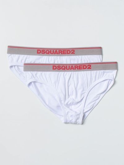 Shop Dsquared2 Set Of 2  Briefs In Modal In White