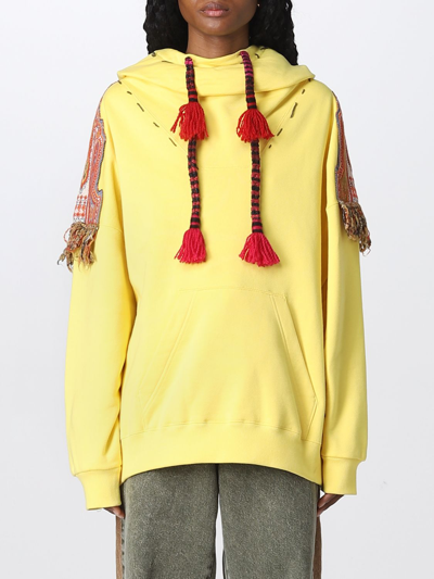 Shop Etro Sweatshirt  Woman In Yellow