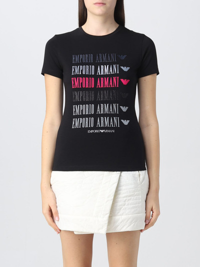 Shop Emporio Armani T-shirt  Woman Color Black
