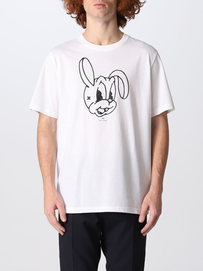 Ps By Paul Smith Rabbit-print Short-sleeve T-shirt In White | ModeSens