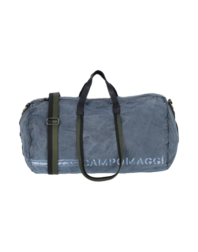 Shop Campomaggi Duffel Bags In Slate Blue