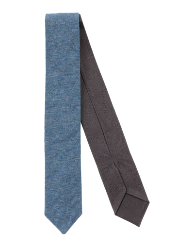 Canali Man Ties & Bow Ties Pastel Blue Size - Silk In Blue