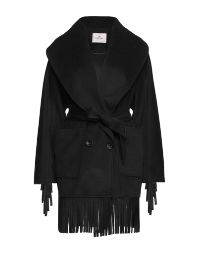 Shop Mulish Woman Coat Black Size 10 Polyester, Viscose