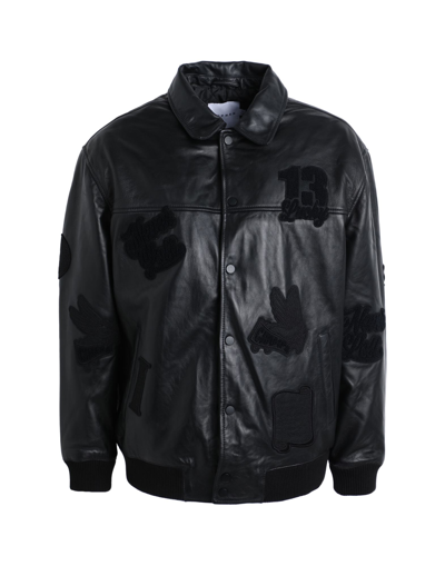 Shop Topman Man Jacket Black Size Xl Soft Leather