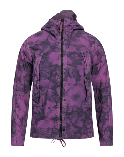 Shop Nemen Man Jacket Purple Size M Nylon, Cotton, Polyurethane