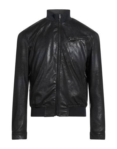Shop Domenico Tagliente Man Jacket Black Size 44 Polyester, Polyamide