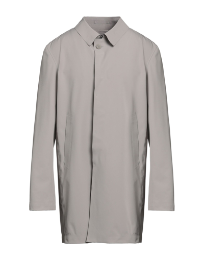 Shop Herno Man Overcoat & Trench Coat Grey Size 46 Polyamide, Elastane