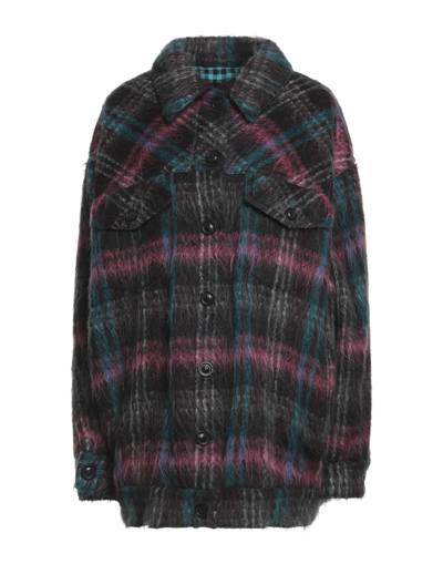 Shop Marc Jacobs Woman Jacket Deep Purple Size L Wool, Polyamide, Mohair Wool, Alpaca Wool