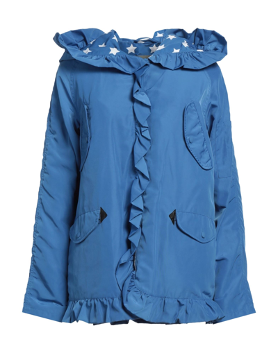 Shop Kengstar Woman Jacket Blue Size M Polyamide