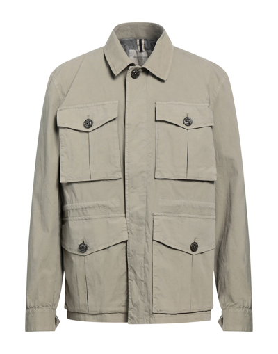 Shop Brooksfield Man Jacket Khaki Size 36 Cotton, Elastane In Beige