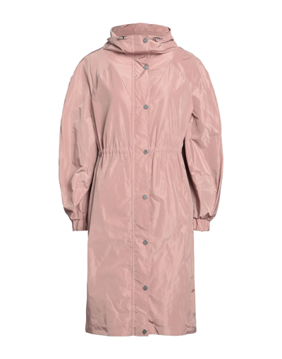 Shop Soallure Woman Overcoat & Trench Coat Light Brown Size 6 Polyester In Beige