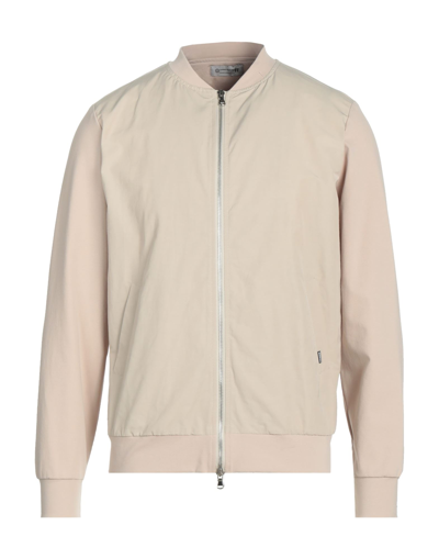 Shop Daniele Alessandrini Homme Man Jacket Beige Size 46 Polyester, Cotton, Elastane