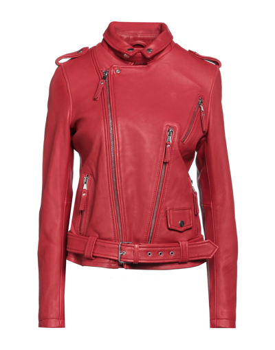 Shop Be Edgy Woman Jacket Red Size S Sheepskin