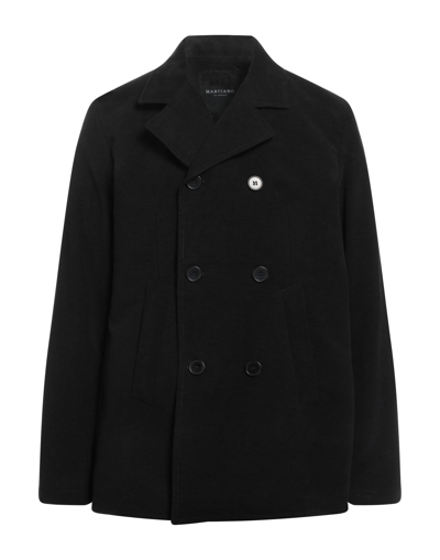 Shop Marciano Man Coat Black Size 48 Cotton, Wool